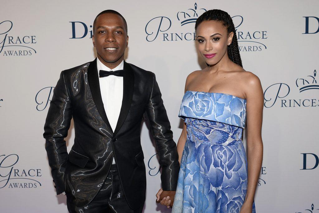 Leslie met his love of life in the stage. they have been married for almost nine years and no contro versies ares seen